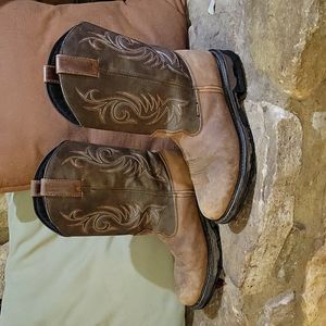 Mens Laredo leather work boots / western boots